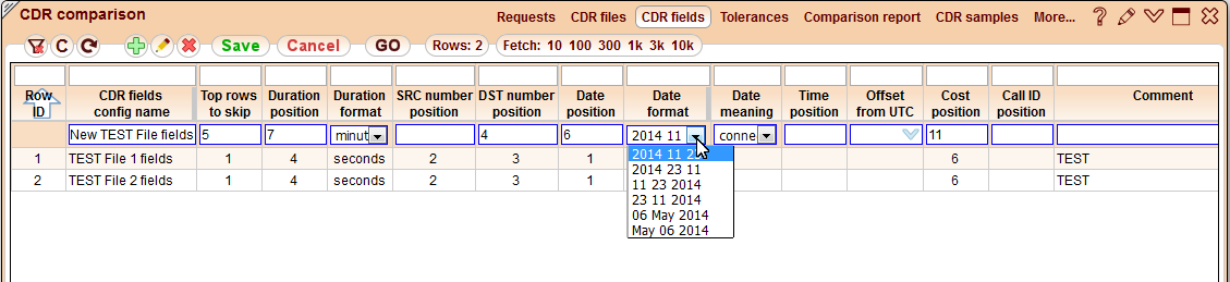 5gVision CDR comparison, Cdrcomp preparation steps