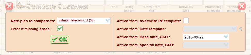 5gVision Rate management, Customer rates