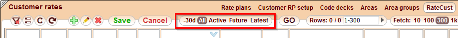 5gVision Rate management, Customer rates