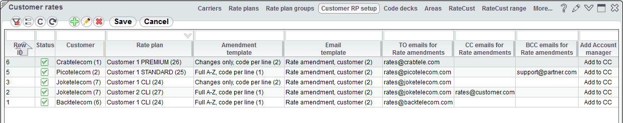 5gVision Rate management, Rate generation